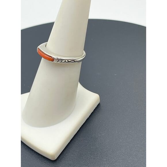 Carolyn Pollack RELIOS Retired
Sterling Silver 925 Crushed Coral Stackable Ring - Picture 2 of 11